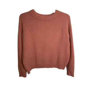 Philosophy Fuzzy Rose Color Pull Over Sweater Small